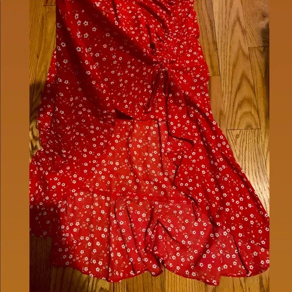 Max Studio Floral Ruched MIDI Skirt - Picture 5 of 5